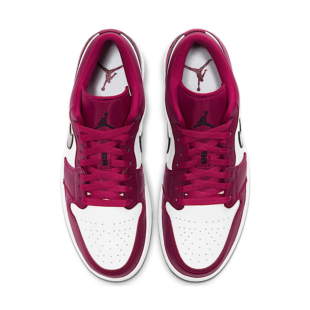 Air Jordan 1 Low Noble Red, Noble Red/Black-White-Noble Red (553558-604)