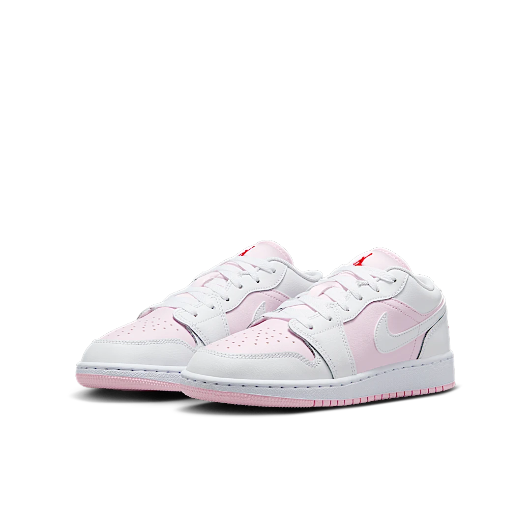 Air Jordan 1 Low Pink Foam Fire Red White, Pink Foam/Fire Red/White (553560-608)