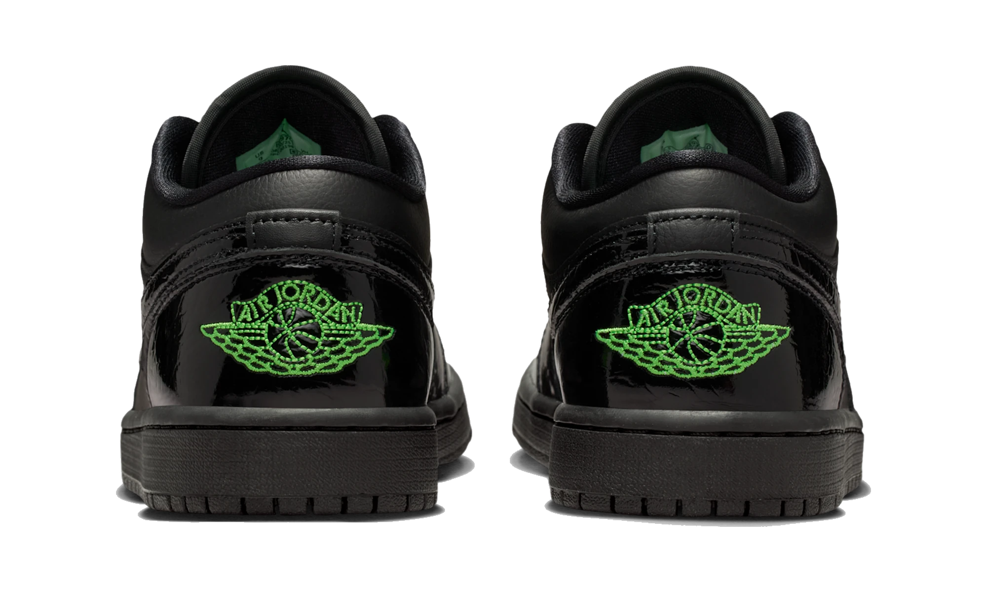Air Jordan 1 Low SE Black Croc Scream Green