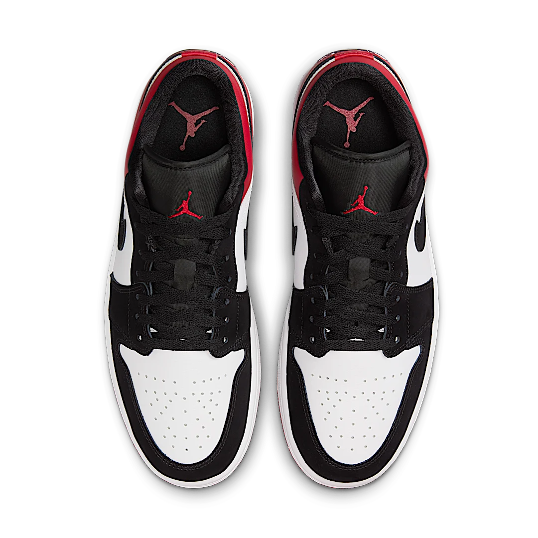 Air Jordan 1 Low SE Black Toe (2025), White/Black/Gym Red (IB8971-106)