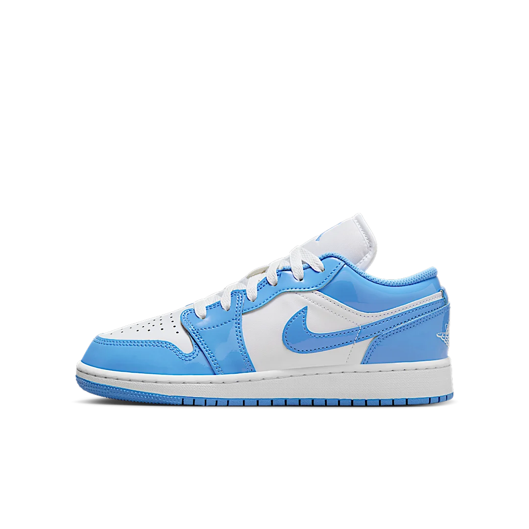 Air Jordan 1 Low SE Legend Blue Patent, White/Legend Blue (FZ3929-114)