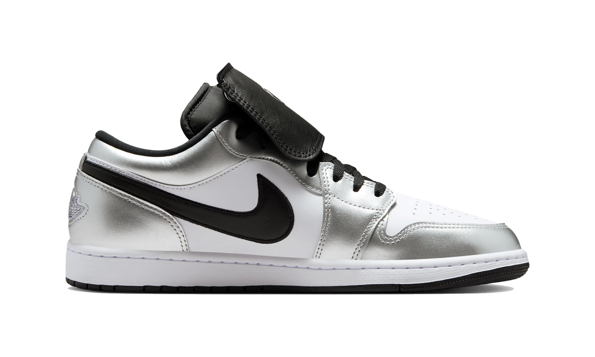 Air Jordan 1 Low SE Metallic Silver Tiempo