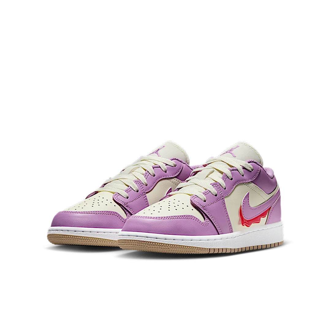 Air Jordan 1 Low SE Peanut Butter & Jelly, Rush Fuchsia/Pale Ivory/Desert/Fusion Red (HJ5961-500)
