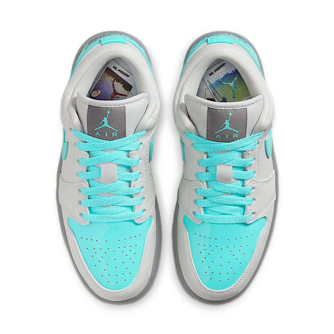 Air Jordan 1 Low SE Polaroid, Photon Dust/Aurora Green/Smoke Grey (HQ3599-025)