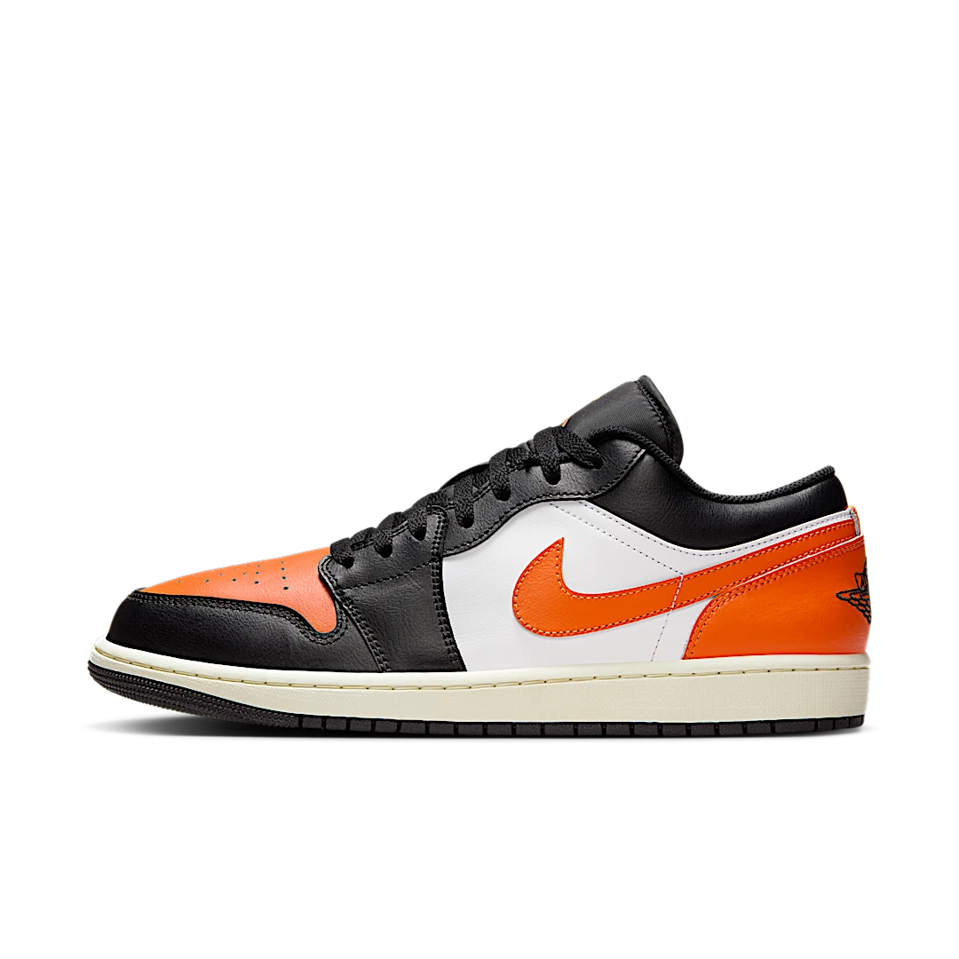 Air Jordan 1 Low Shattered Backboard Alternate, Black/Starfish/White/Sail (553558-081)