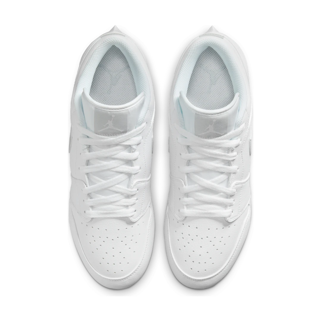 Air Jordan 1 Low TD Cleat White Grey Fog, White/Grey Fog/White (FJ6245-101)