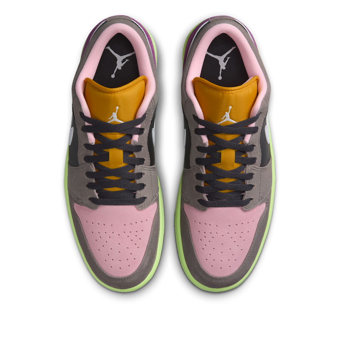 Air Jordan 1 Low Tokyo Bio Hack, Oil Grey/White/Cave Stone/Arctic Punch/Viotech/Dark Sulfur (HQ2010-005)