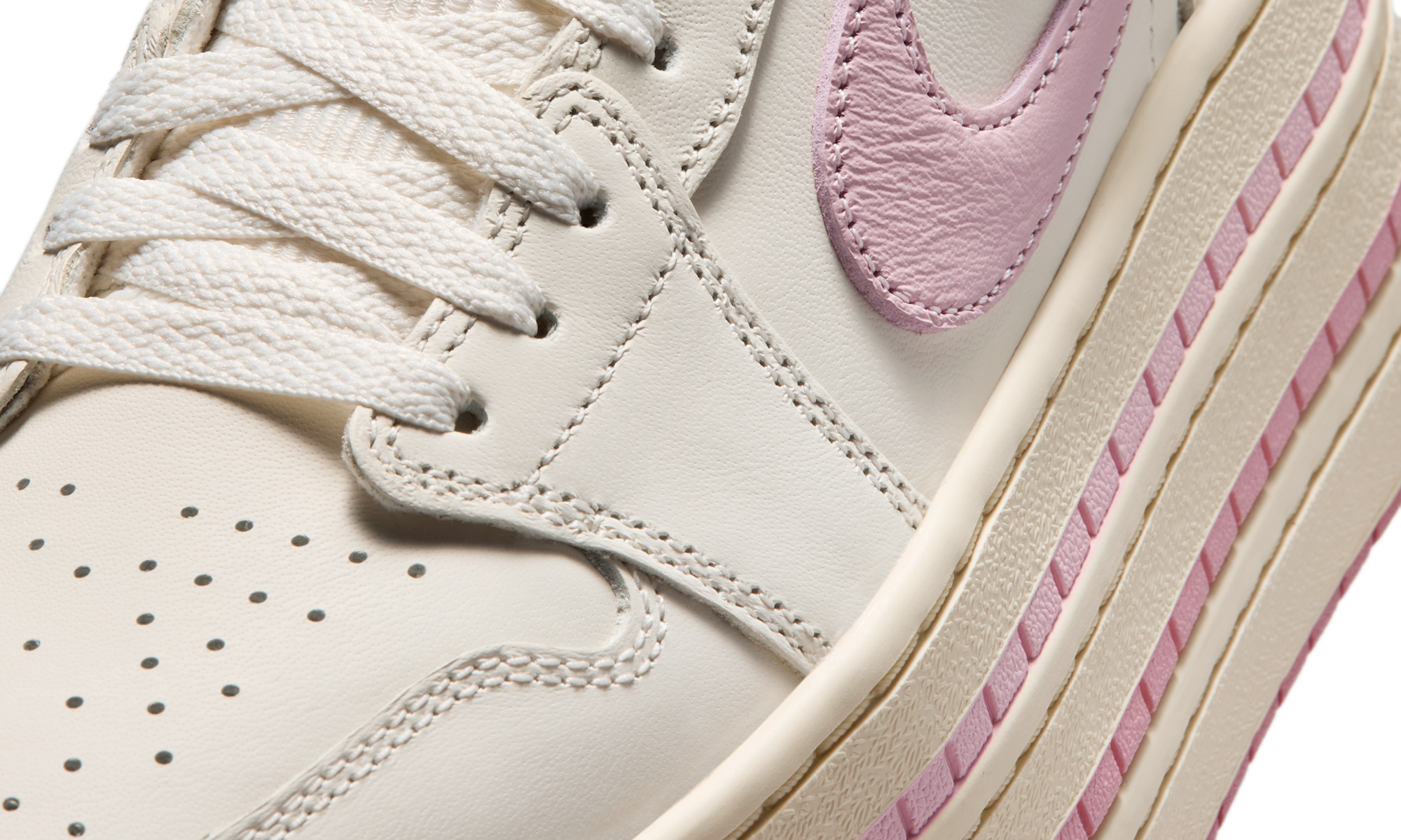 Air Jordan 1 Low Triple Stack Pale Ivory Iced Carmine