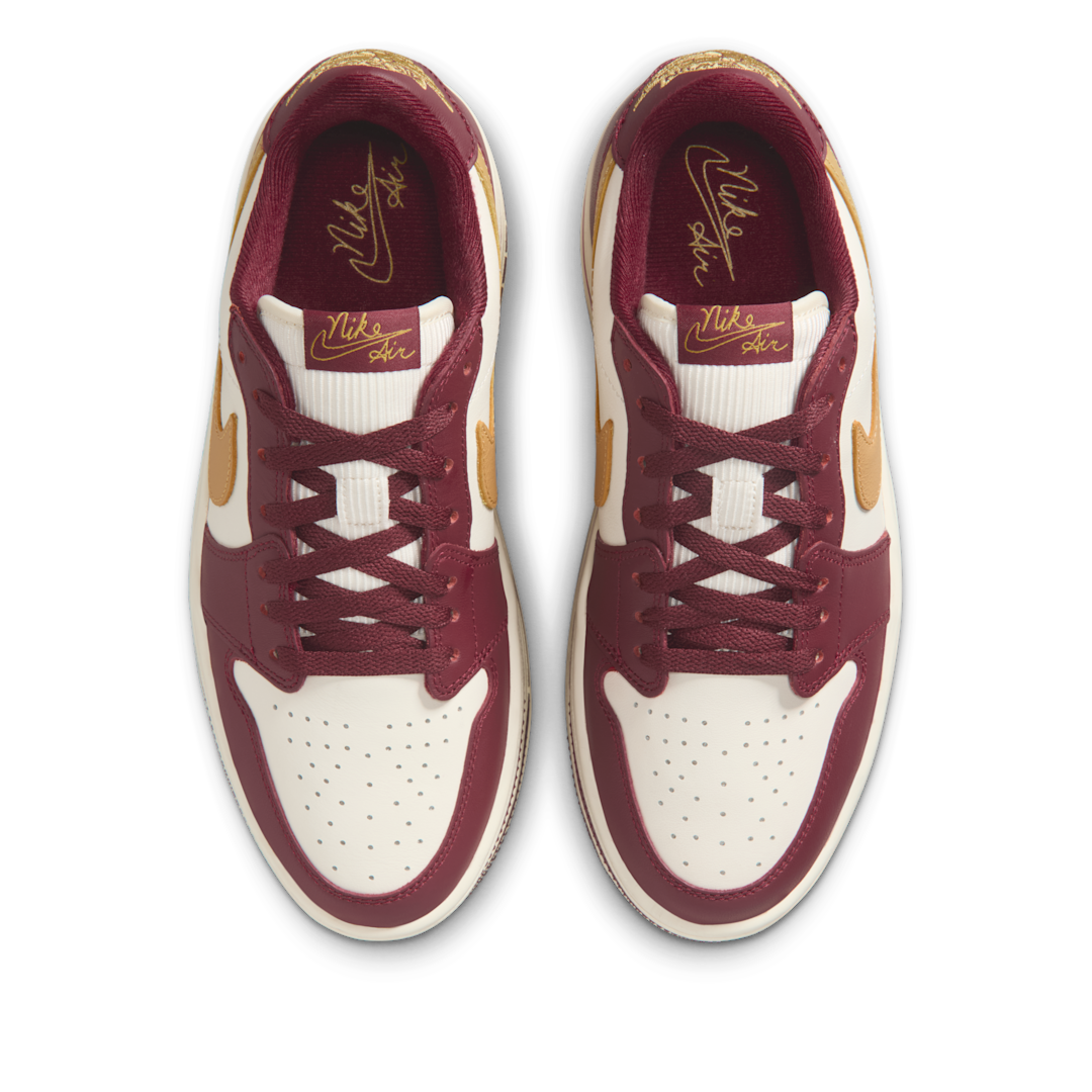 Air Jordan 1 Low Triple Stack Team Red Pale Ivory