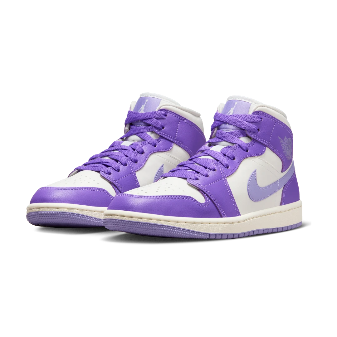 Air Jordan 1 Mid Action Grape, Action Grape/Sail/Sky J Light Purple (BQ6472-504)