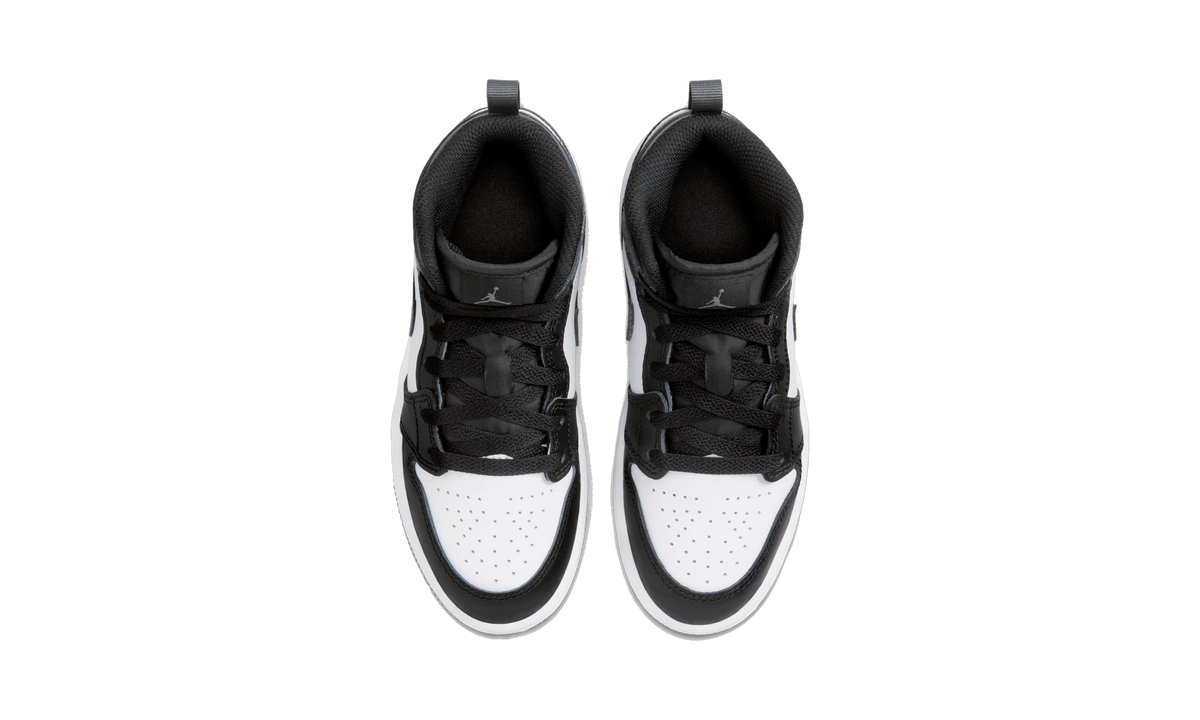 Air Jordan 1 Mid Black White Iron Grey (PS)