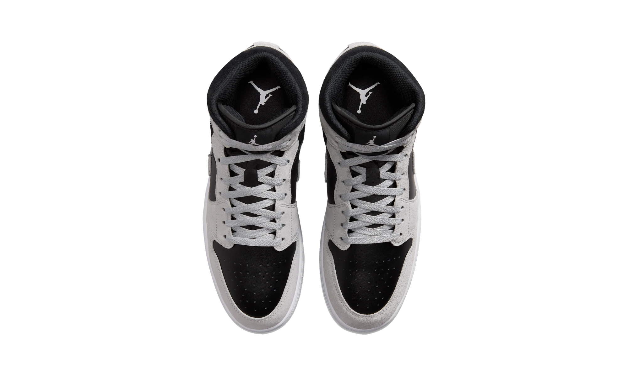 Air Jordan 1 Mid Light Smoke Grey Black