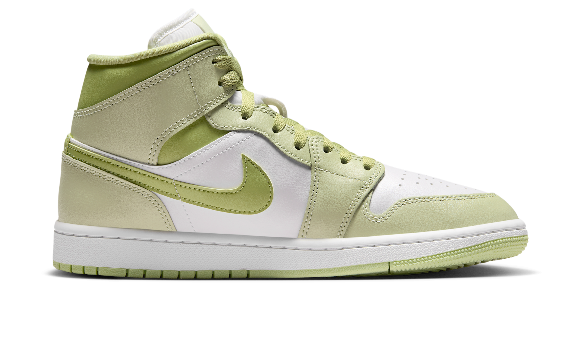 Air Jordan 1 Mid Olive Aura Lawn