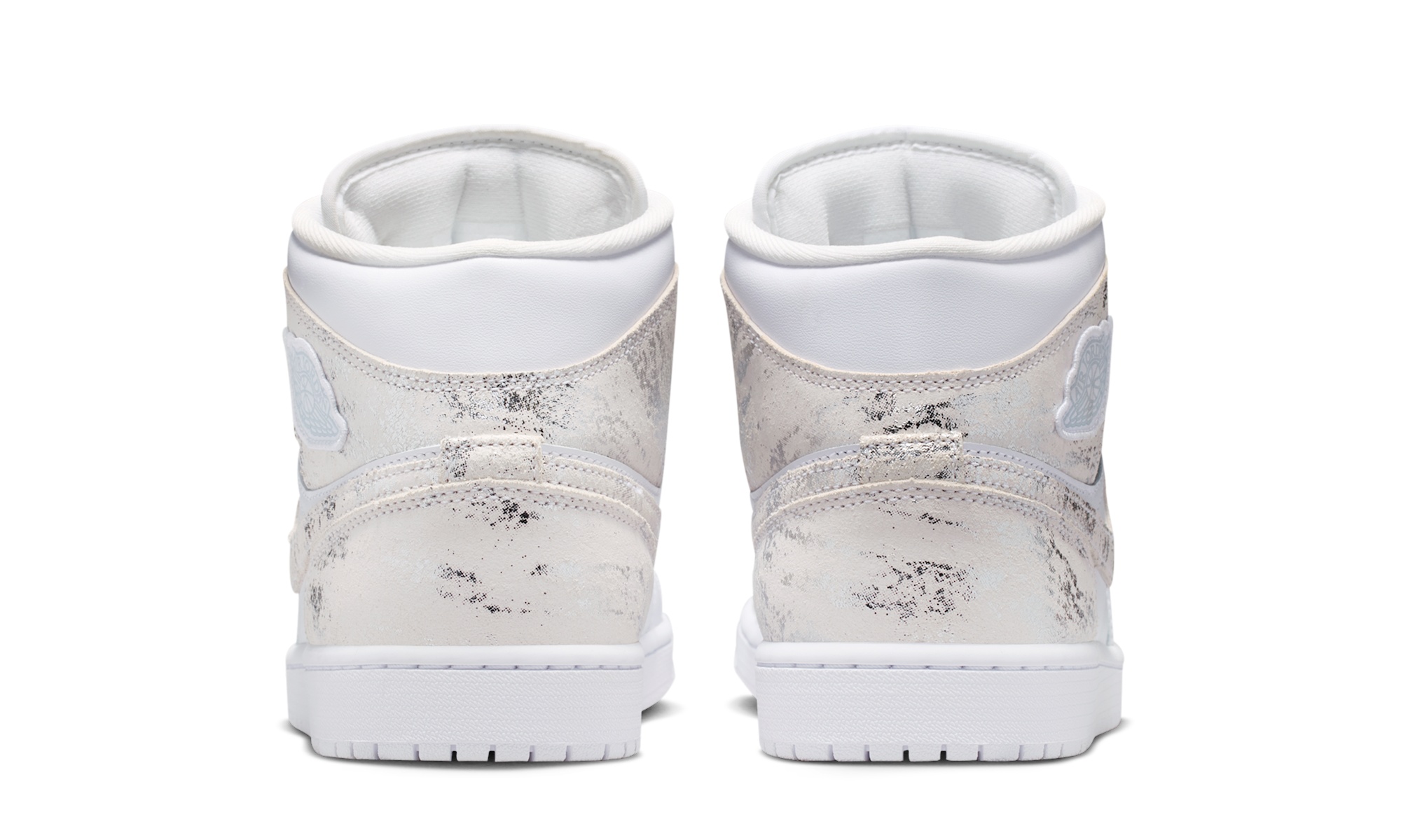 Air Jordan 1 Mid SE Distressed White Field Silver