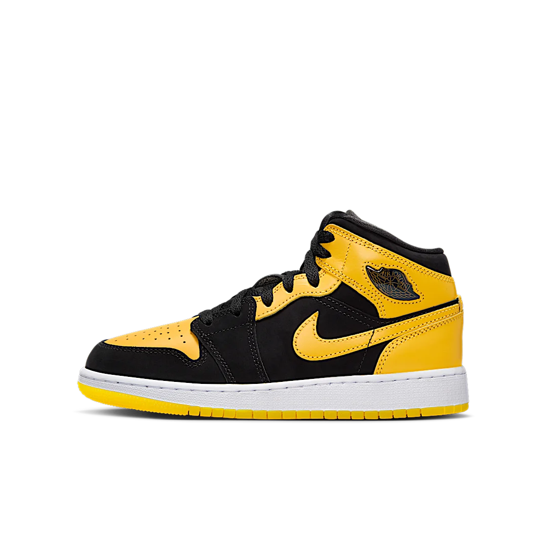 Air Jordan 1 Mid SE New Love (2025), Black/White/Varsity Maize (HJ5940-071)
