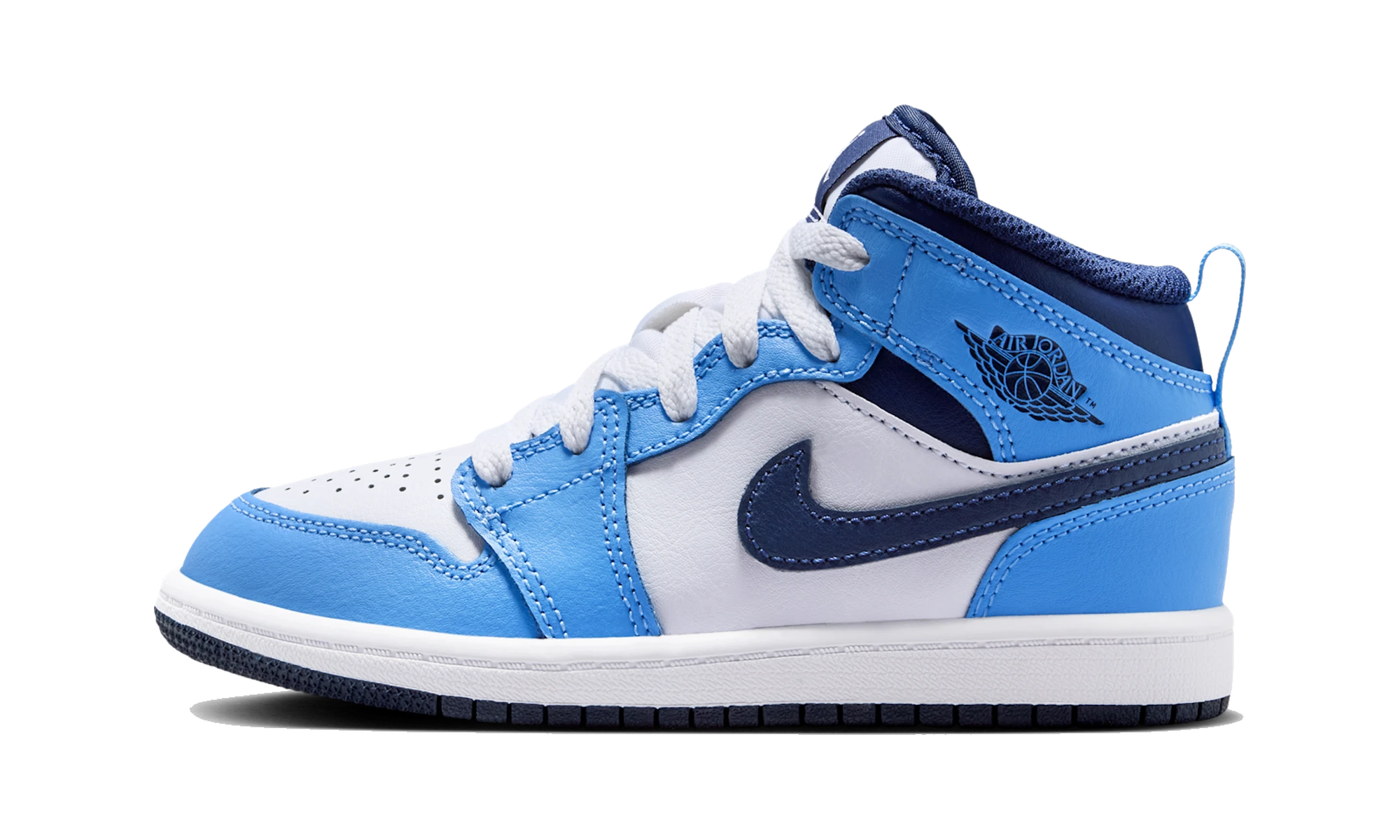 Air Jordan 1 Mid University Blue Midnight Navy (PS)