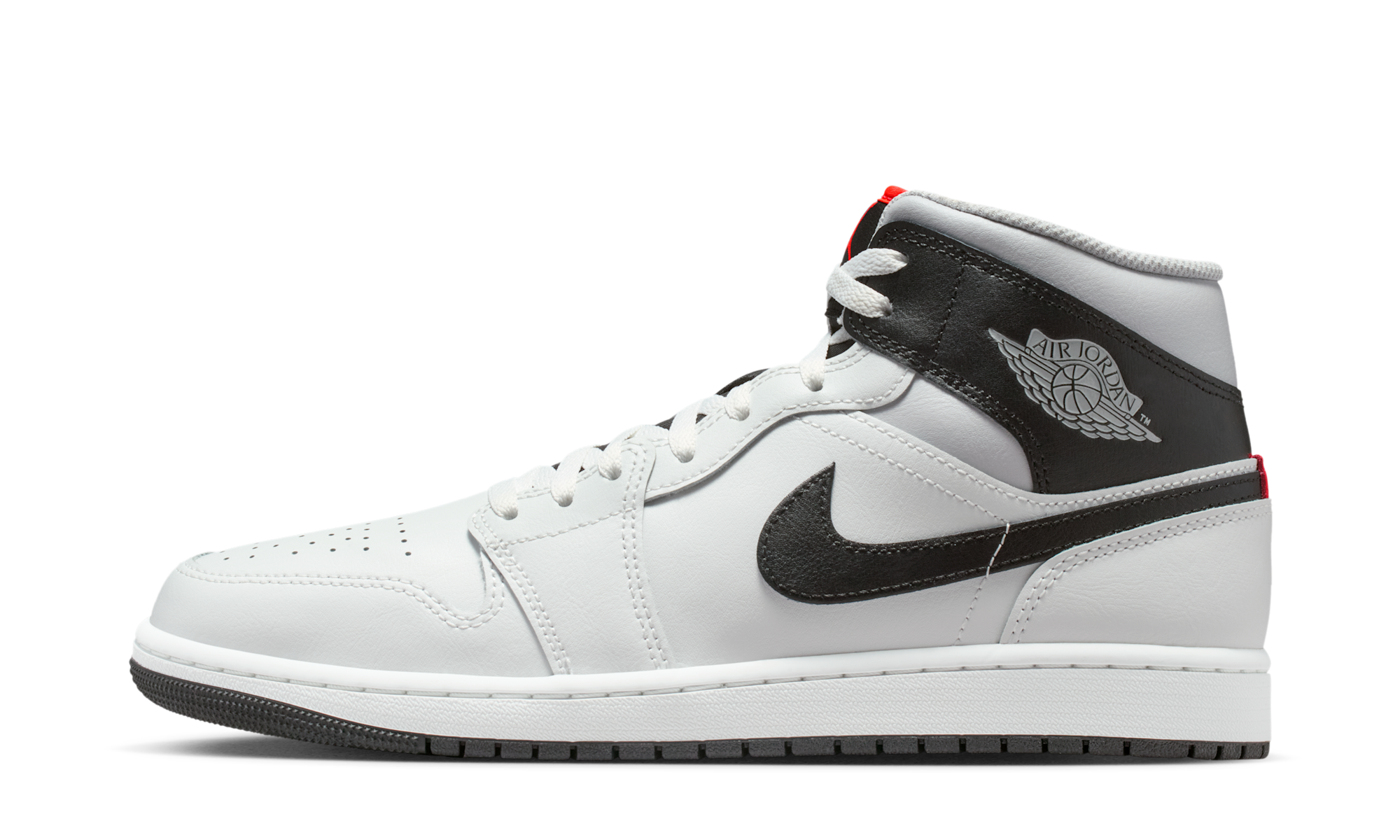 Air Jordan 1 Mid White Neutral Grey Infrared