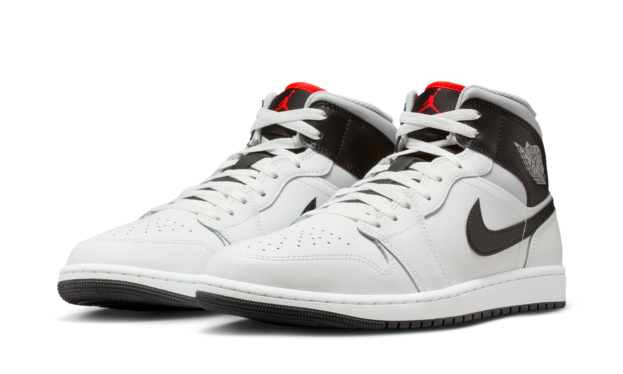 Air Jordan 1 Mid White Neutral Grey Infrared