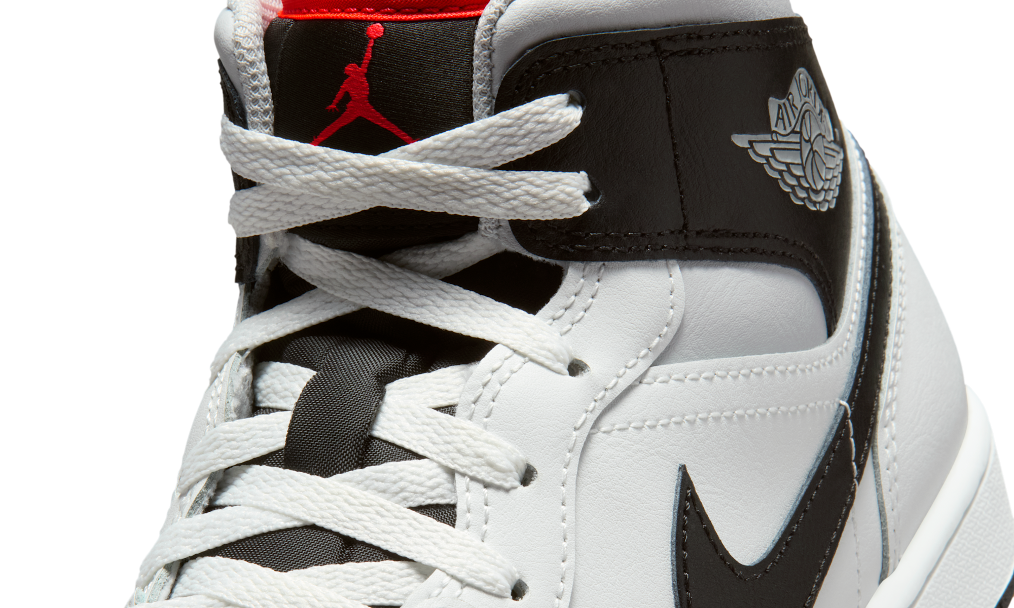 Air Jordan 1 Mid White Neutral Grey Infrared