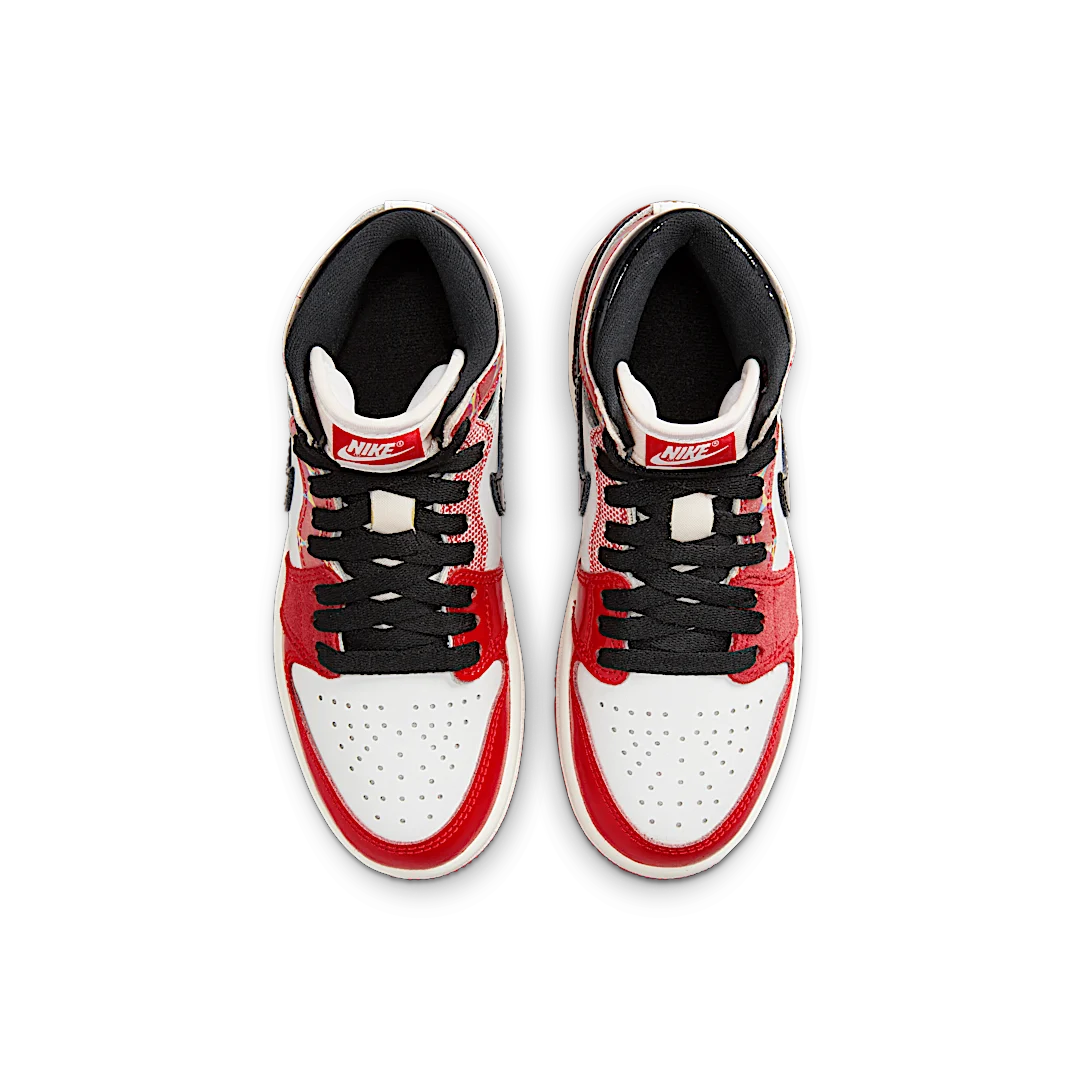 Air Jordan 1 Retro High OG Spider-Man Across the Spider-Verse (PS), University Red/Black/White (DV1749-601)