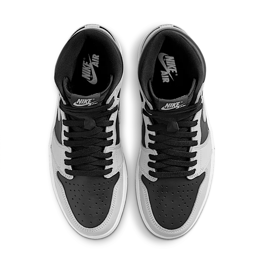 Air Jordan 1 Retro High Shadow 2.0, Black/White-Light Smoke Grey (555088-035 / 575441-035)