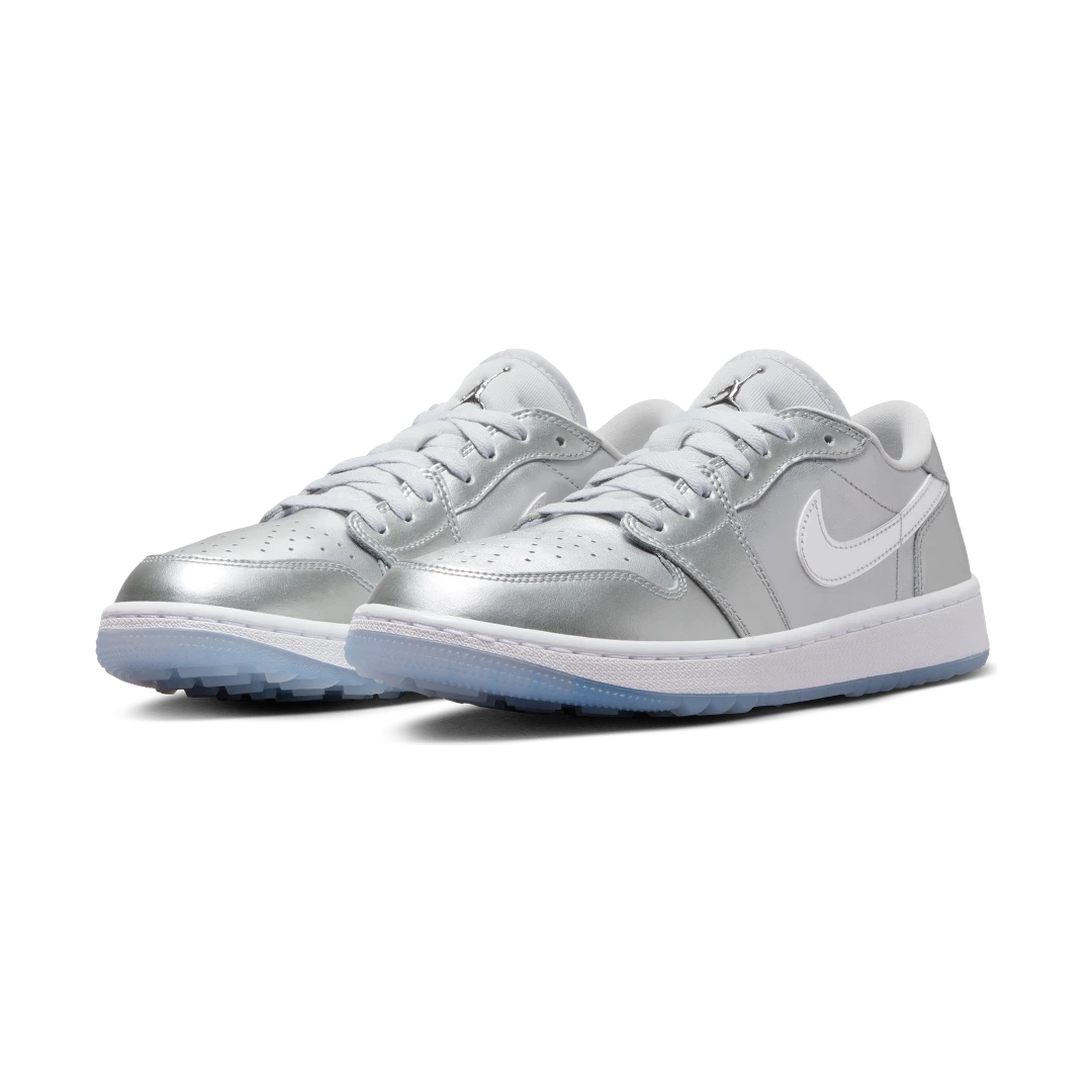 Air Jordan 1 Retro Low Golf Gift Giving Pack, Metallic Silver/Metallic Silver/Photon Dust/White (FD6848-001)