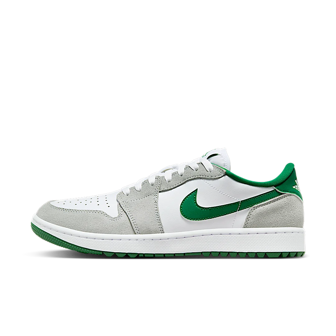 Air Jordan 1 Retro Low Golf Pine Green, White/Pine Green-Light Smoke Grey (DD9315-112)