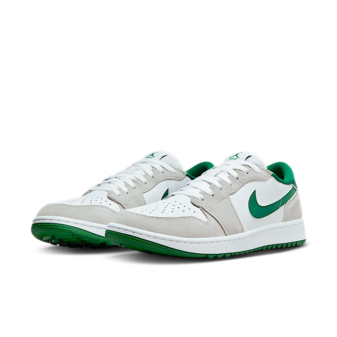 Air Jordan 1 Retro Low Golf Pine Green, White/Pine Green-Light Smoke Grey (DD9315-112)