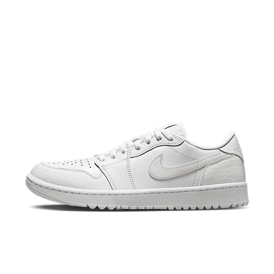 Air Jordan 1 Retro Low Golf White Croc, White/White/Pure Platinum (DD9315-110)