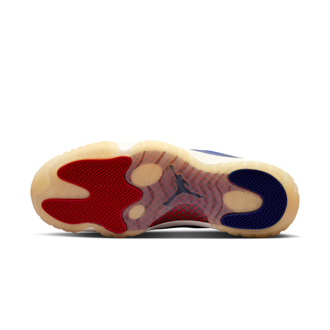 Air Jordan 11 Retro Rare Air, Deep Royal Blue/Fire Red/Sail/Black/Muslin (IH0296-400)