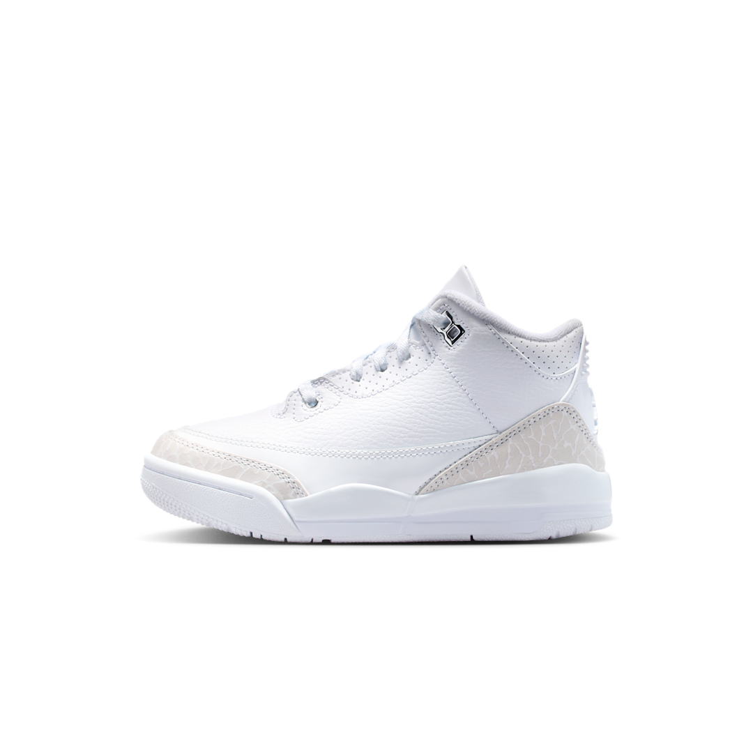 Air Jordan 3 Retro White/White/Metallic Silver