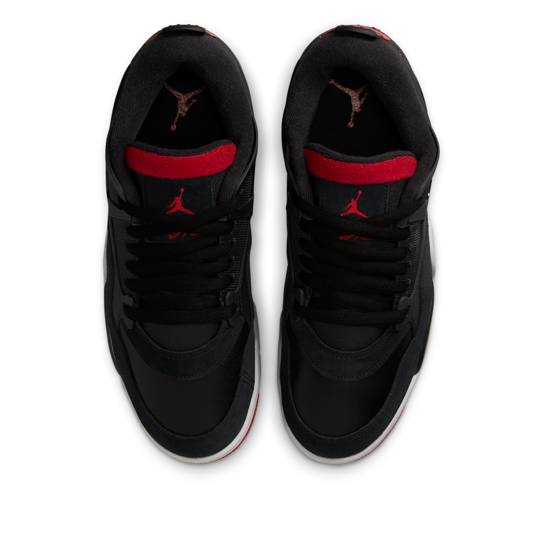 Air Jordan 4 RM Black Cement, Black/Varsity Red/Wolf Grey/White (FQ7939-061)