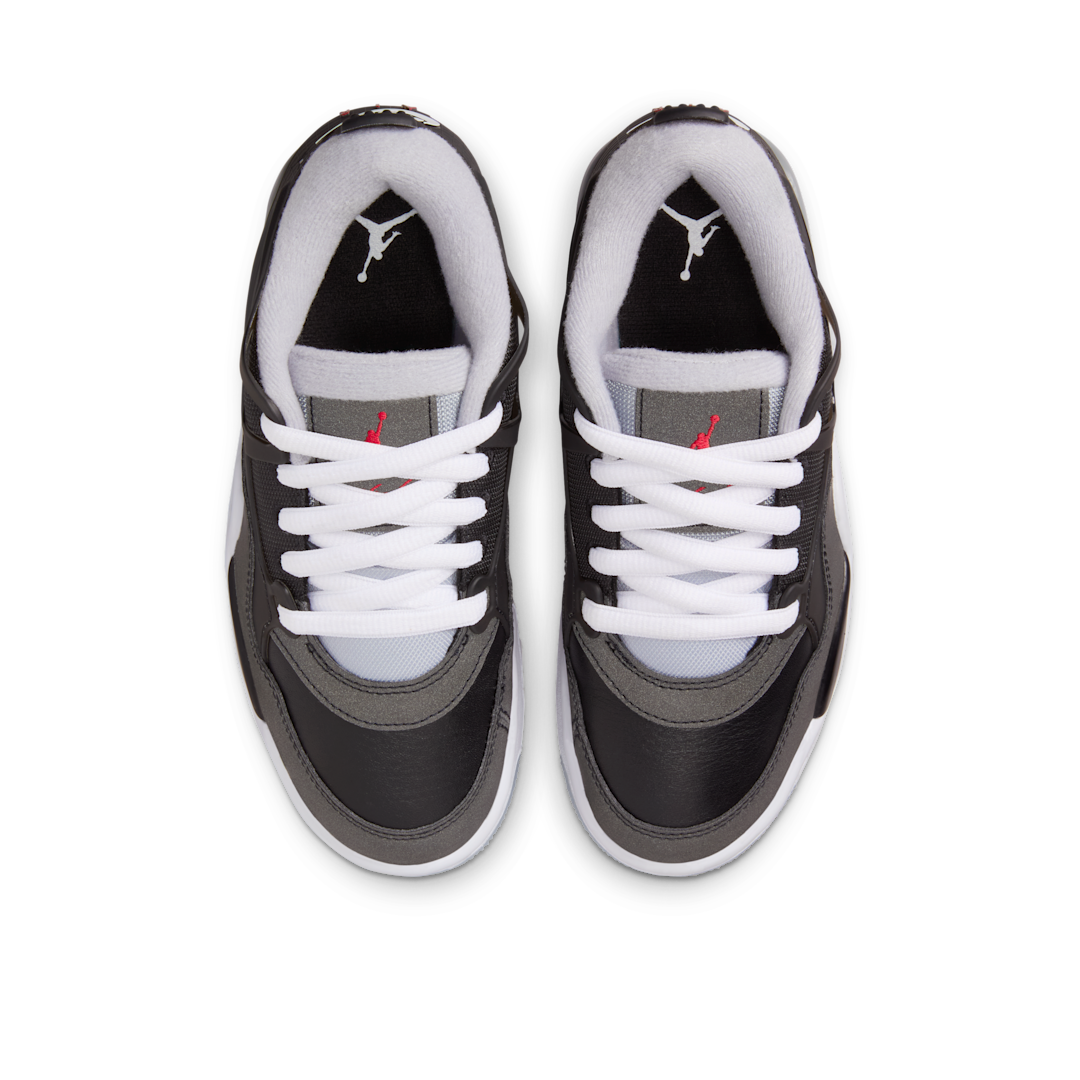 Air Jordan 4 RM Black Metallic, Black/Wolf Grey/White/Fire Red (HV5187-010)