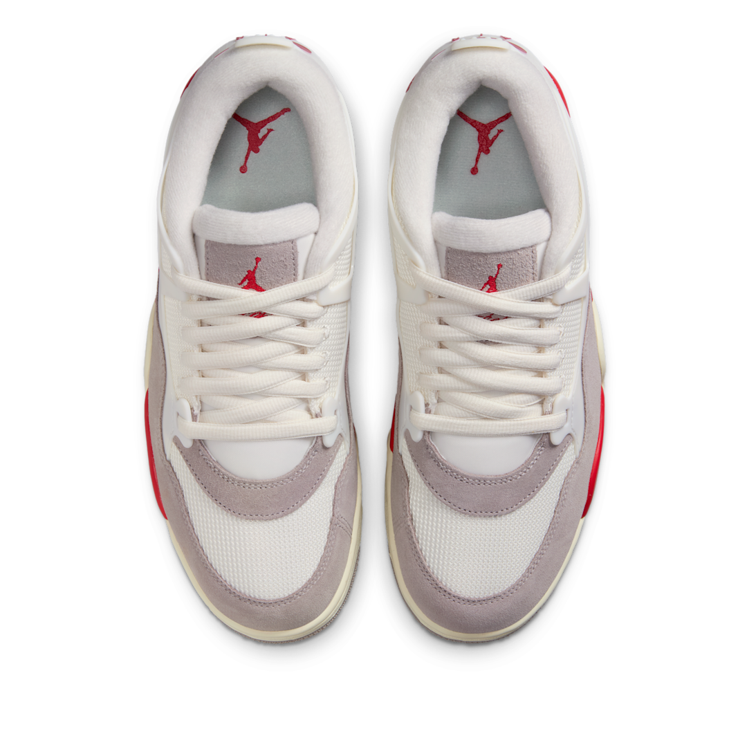 Air Jordan 4 RM Fire Red, Sail/Fire Red/College Grey/Coconut Milk (HF8126-100)