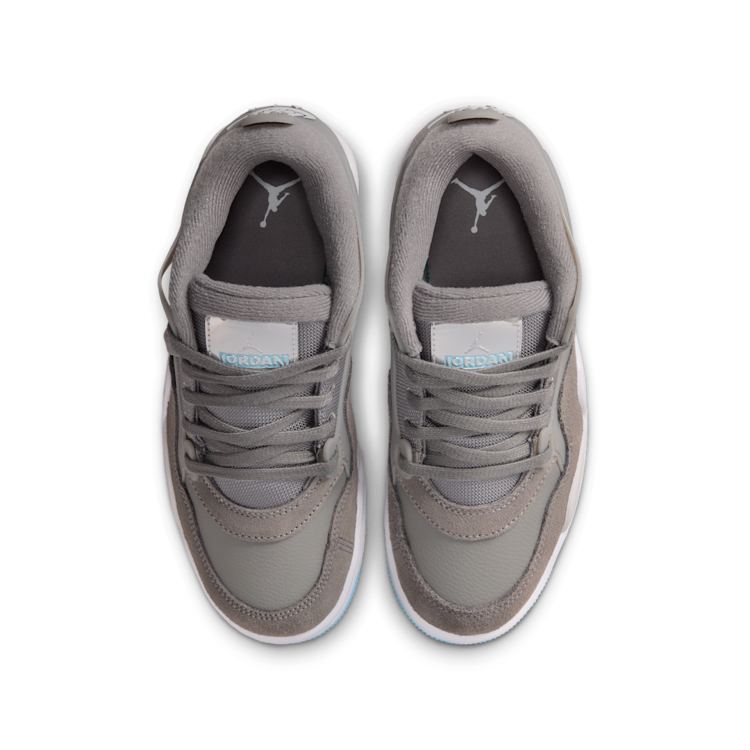 Air Jordan 4 RM Inspired by the Greatest, Flat Pewter/Photon Dust/White/Blue Chill (FQ7938-014)