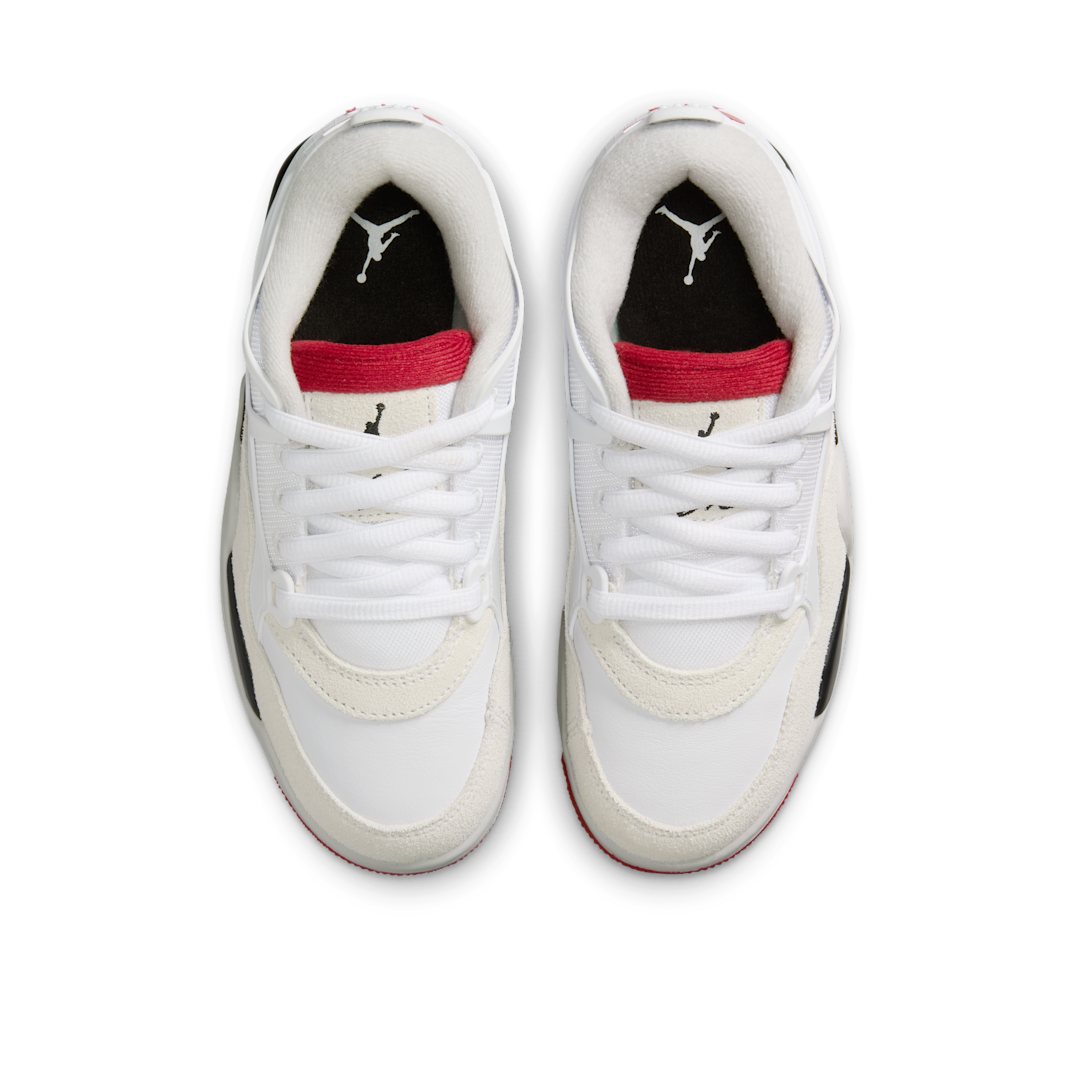 Air Jordan 4 RM White Black Neutral Grey Varsity Red, White/Black/Neutral Grey/Varsity Red (FQ7938-102)