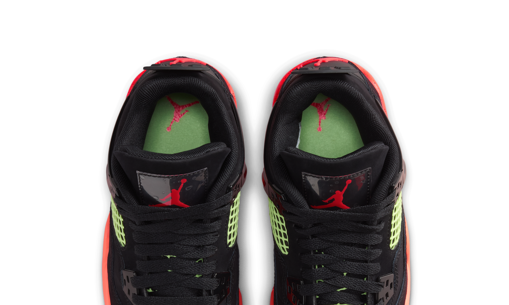 Air Jordan 4 Retro Black Bright Mango Barely Volt Infrared 23
