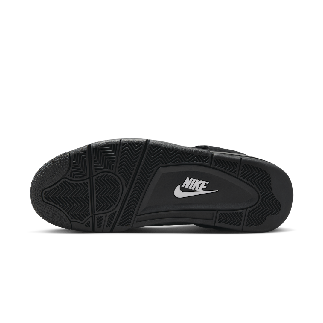 Air Jordan 4 Retro Black Cat (2025), Black/Black/Light Graphite (FV5029-010 / IB4171-010)