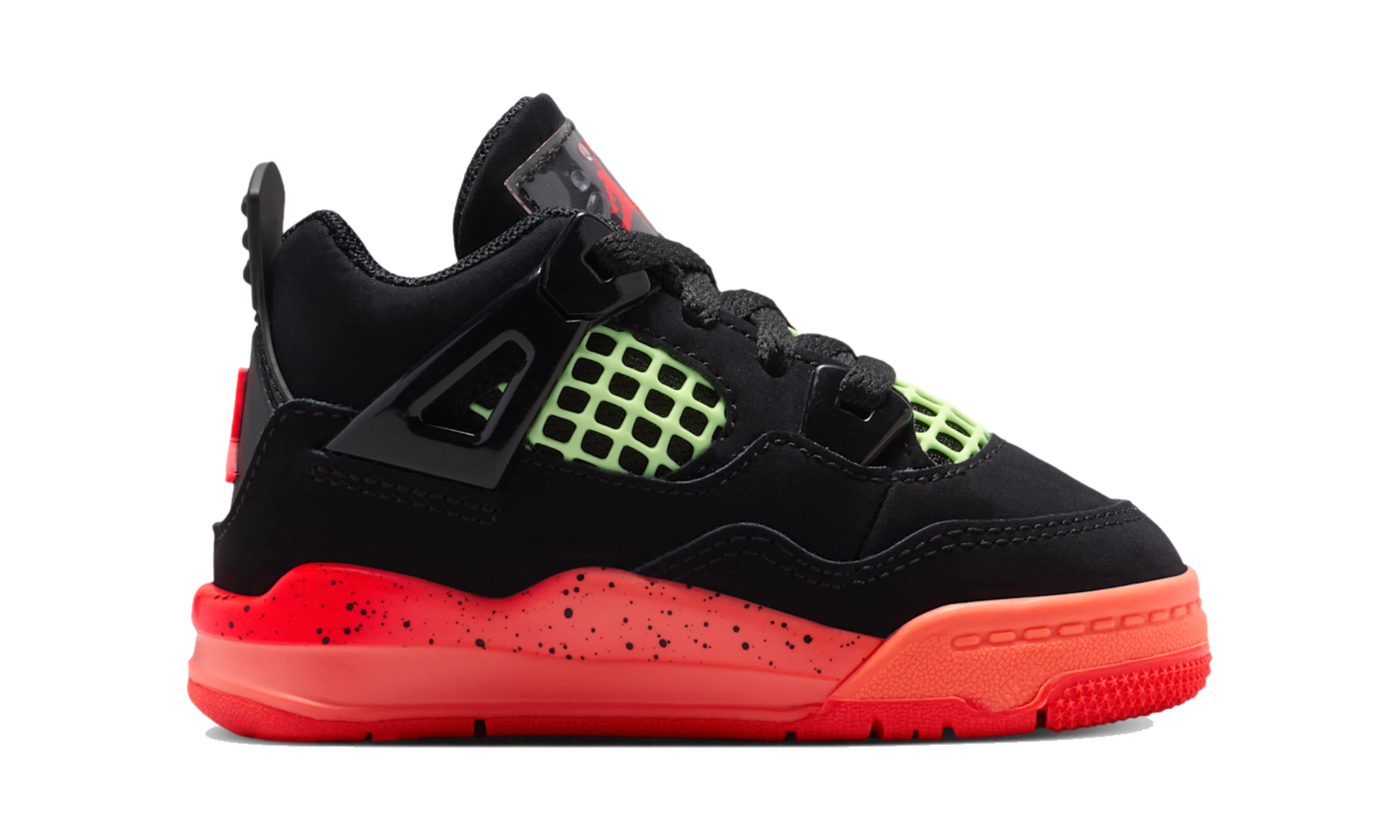 Air Jordan 4 Retro Black Infrared Barely Volt (TD)