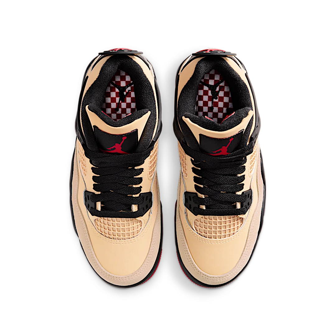 Air Jordan 4 Retro Pizza, Fire Red/Sesame/White/Starfish (IH2094-200)