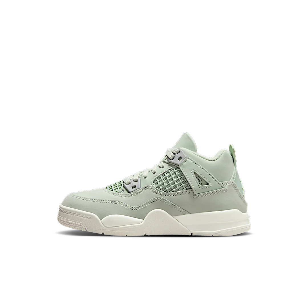 Air Jordan 4 Retro Seafoam Sail (PS), Seafoam/Sail/Metallic Silver (HV4385-003)