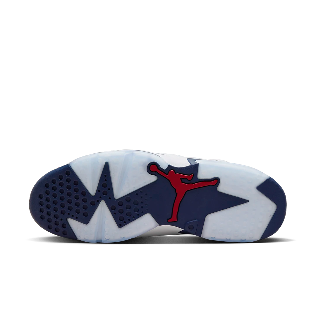Air Jordan 6 Retro Olympic (2024), White/Varsity Red/Midnight Navy (CT8529-164 / 384665-164)