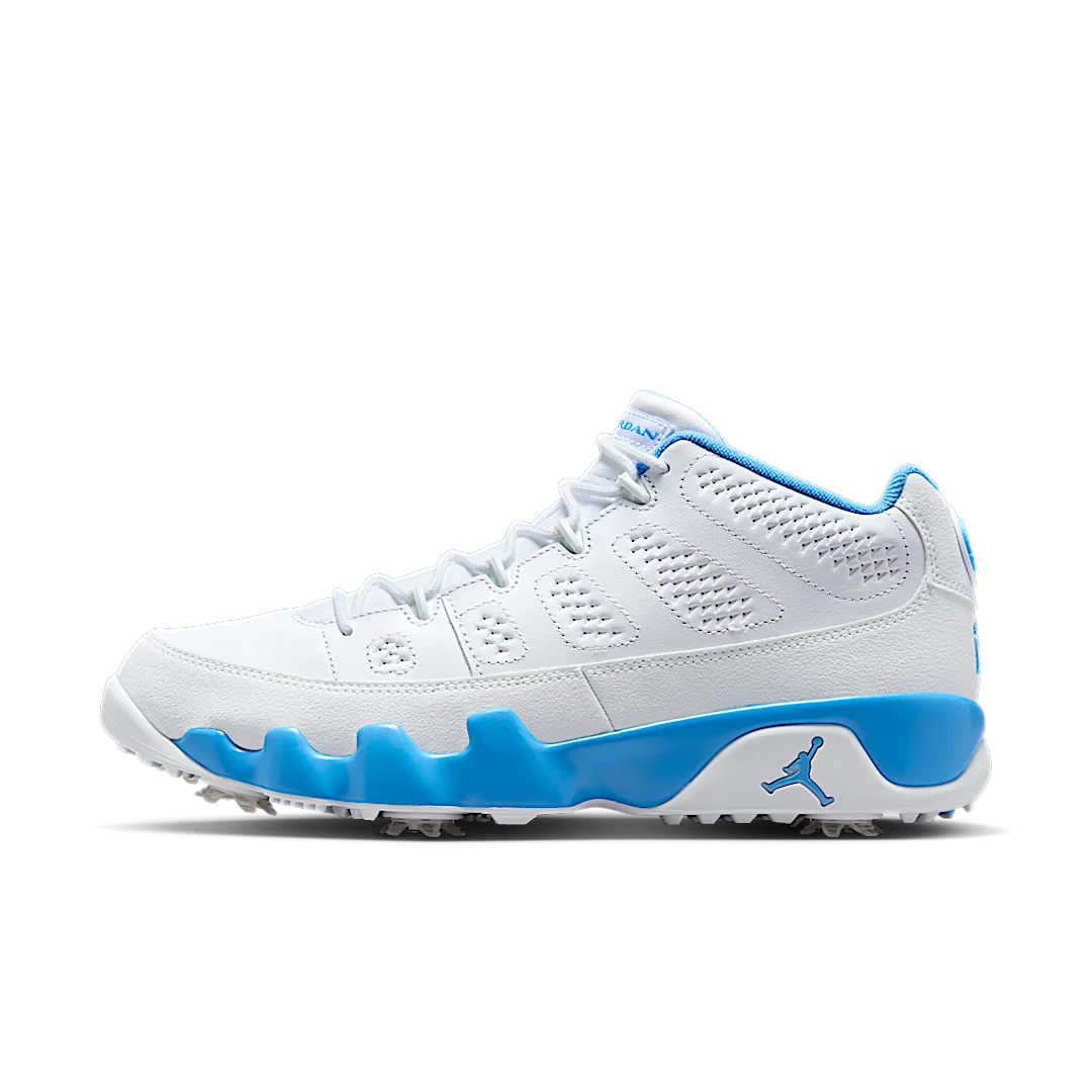 Air Jordan 9 Retro Low Golf White University Blue, White/University Blue-White (FJ5934-101)