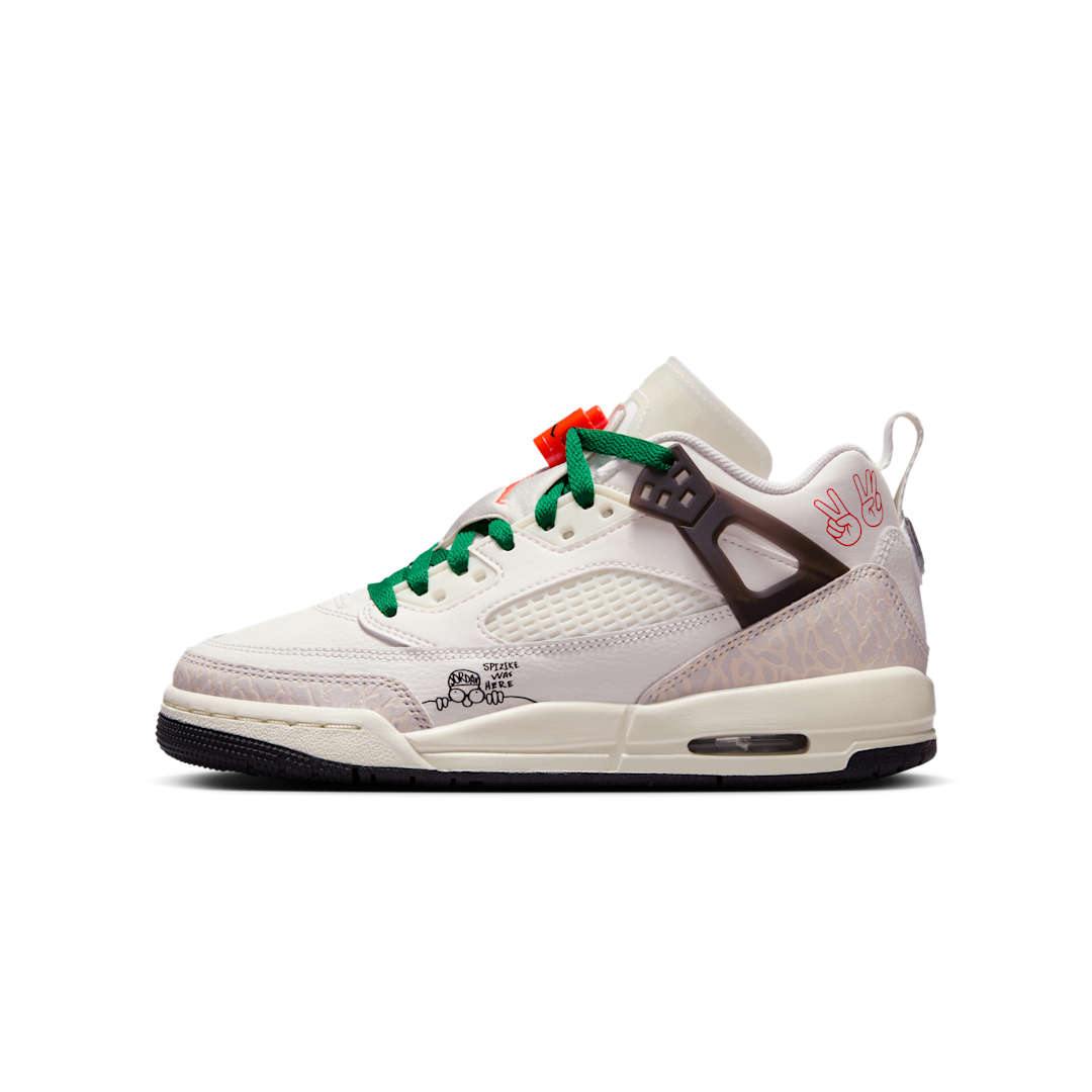 Air Jordan Spizike Low Spizike Was Here, White/Green/Red (HQ1670-183)