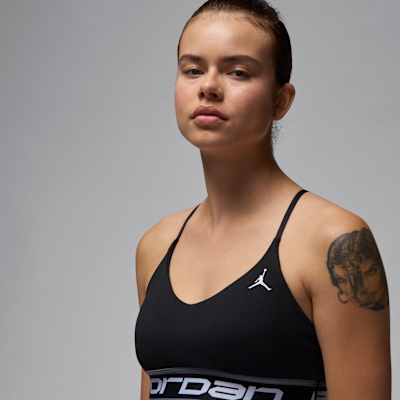 Air Jordan Sport Indy Light-Support Sports Bra Black/Stealth/Black/White - Sneak