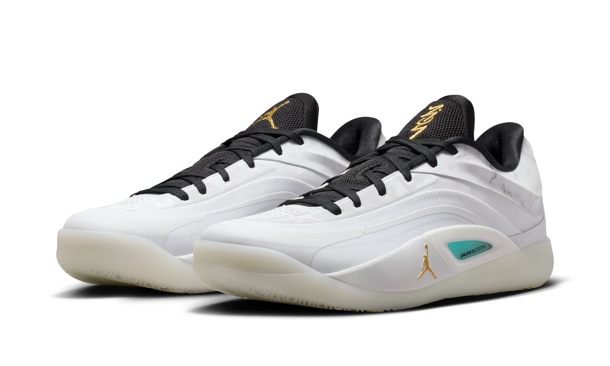 Air Jordan Zion 4 White Metallic Gold
