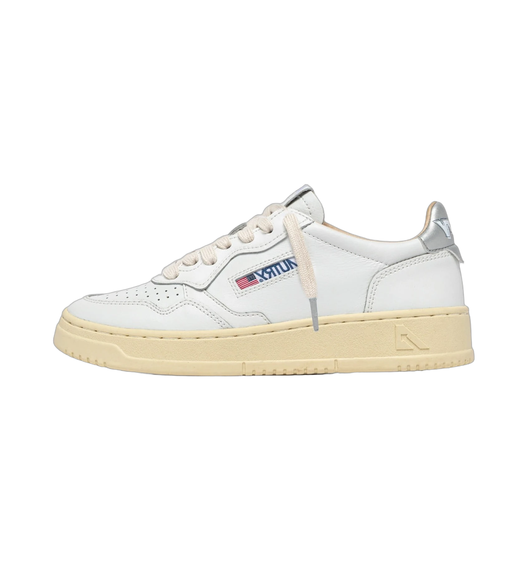 Autry Medalist Low White Silver