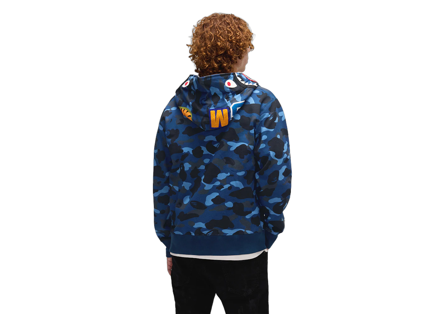BAPE Color Camo Shark Full Zip Hoodie Blue