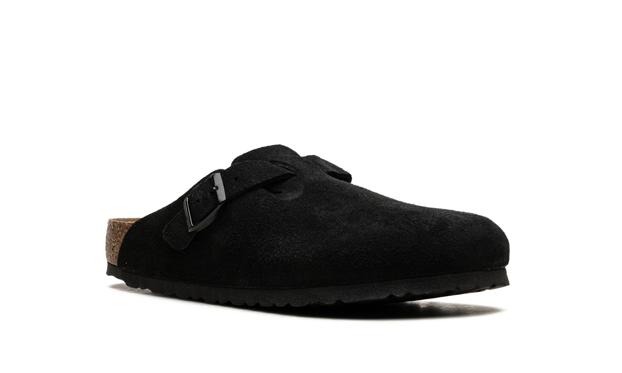 Birkenstock Boston Soft Footbed Suede Black