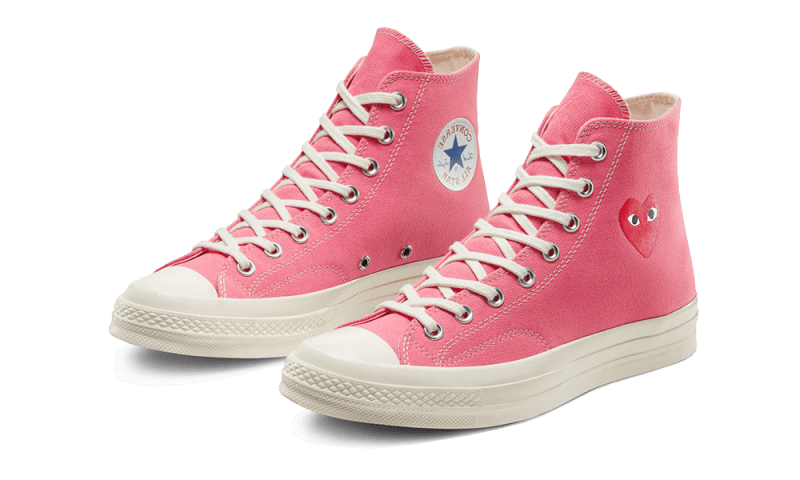 Converse Chuck Taylor All Star 70 Hi Comme des Garcons PLAY Bright Pink, Bright Pink (168301C)